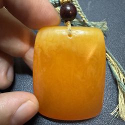 Beeswax Amber  Pendant 