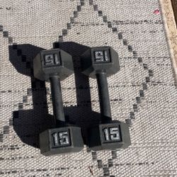 15 Pound Dumbbells 