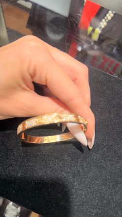 Gold bracelet 18k with diamonds
