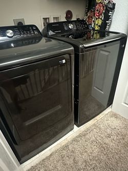 Samsung Washer and Dryer Set Black