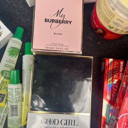 Good girl and Burberry perfume+ all household supplys