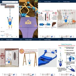 OUTING MAN Door Jumper Swing Bumper Jumper Exerciser Set-New