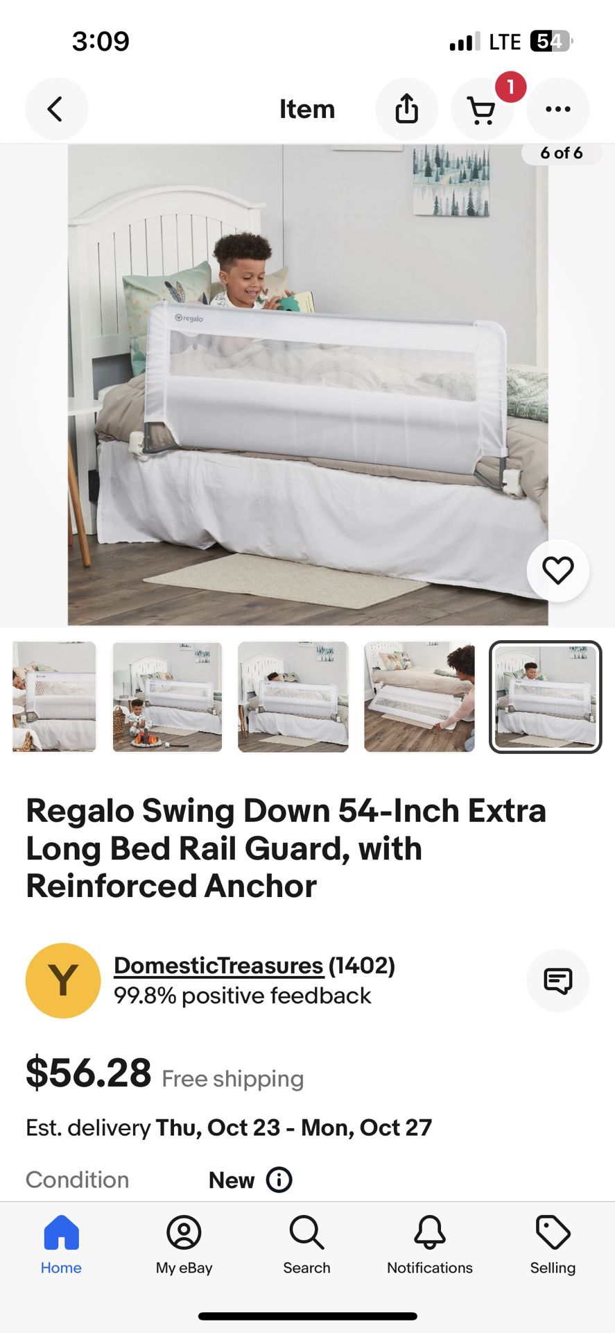 Regalo 54 Inch Bed Rail