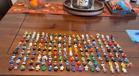 Legos figures 180 pieces plus parts and accessories.