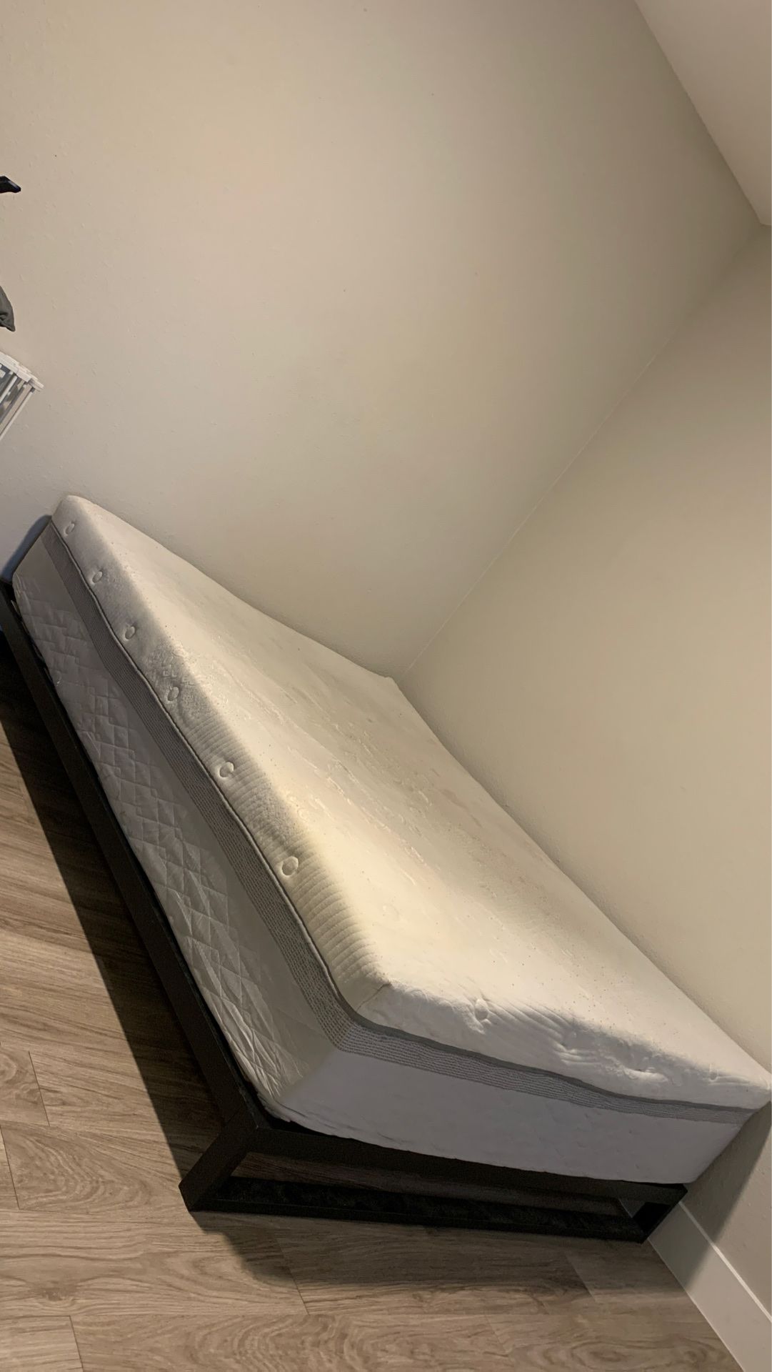 Queen mattress and bed frame