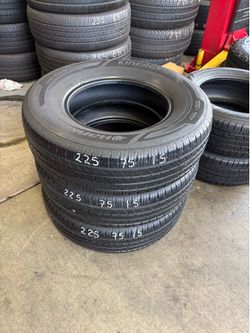 225/75r15 Three Hankook Kinergy Tires In Great Shape