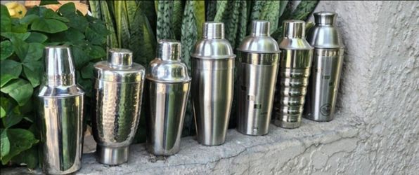 Cocktail shakers, see 2nd pic, $5 - $15 each