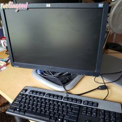 Hp Adjustable Monitor Plus Hp Keyboard 