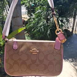 Pink/brown Coach
