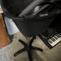 Hair washing station for sink.