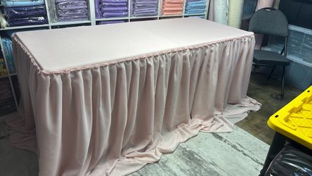 6ft poliéster and shiffon tablecloth