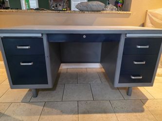 Military metal desk