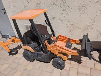 Large Toy Excavator - bike vehicle kids
