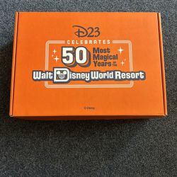Disney D23 50 Year Disney world Anniversary Collector Box