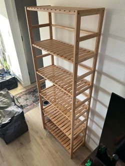 Bamboo Shelf 6-Tier