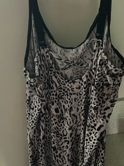Cheetah print loose tank style top