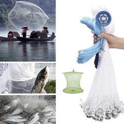 10FT Casting Net Kit - Heavy Duty + 1 Accessory - Salt/Fresh