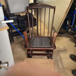 Rocking Chair With Stool