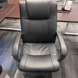 New - Leather High-Back Executive Task Chair - Office Chairs