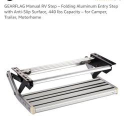 Manual RV Step, 400lb Capacity NO BOLTS