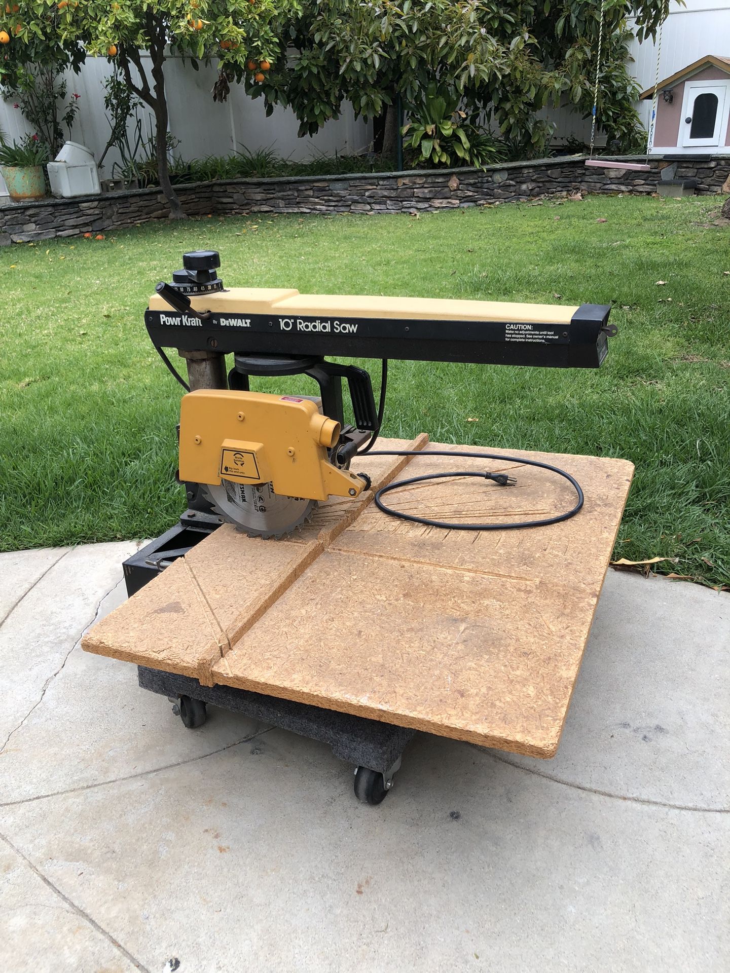 10” Dewalt Powr Kraft 2HP Radial Saw