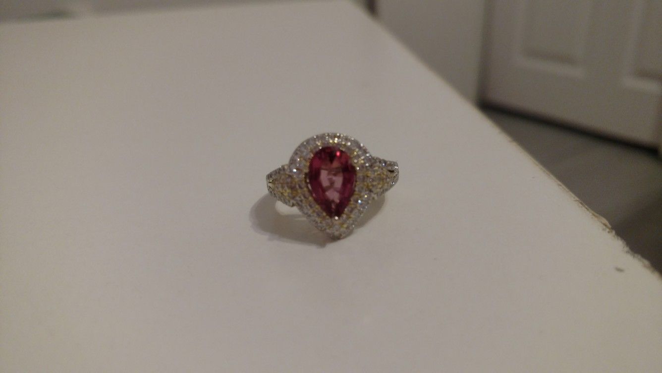 18kt Gold and white gold wedding Ring