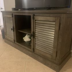 Target shuttered door store tv stand