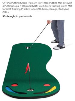 Putting Green, 10 x 3 ft Par Three Putting Mat