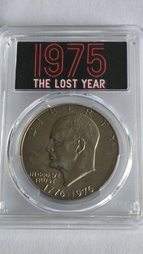 1976-P Bi-Centennial Eisenhower Dollar PCGS MS-64 1975 The Lost Year Type1