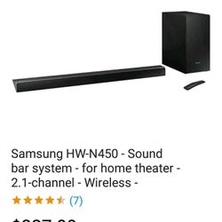 Samsung Sounds bar and subwoofer