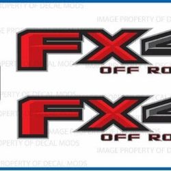Set -> 2018 Ford F150 FX4 Off Road Decals F offroad Stickers Truck bed Side 4WD F*4 TZ