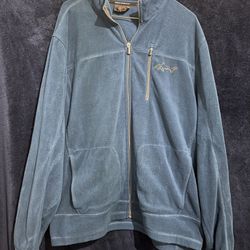Greg Norman zip up sweater / fleece mens large 
