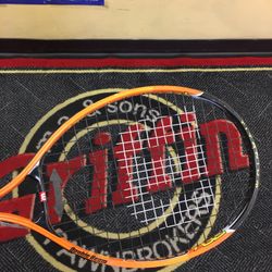 Orange Wilson Tennis Racket 