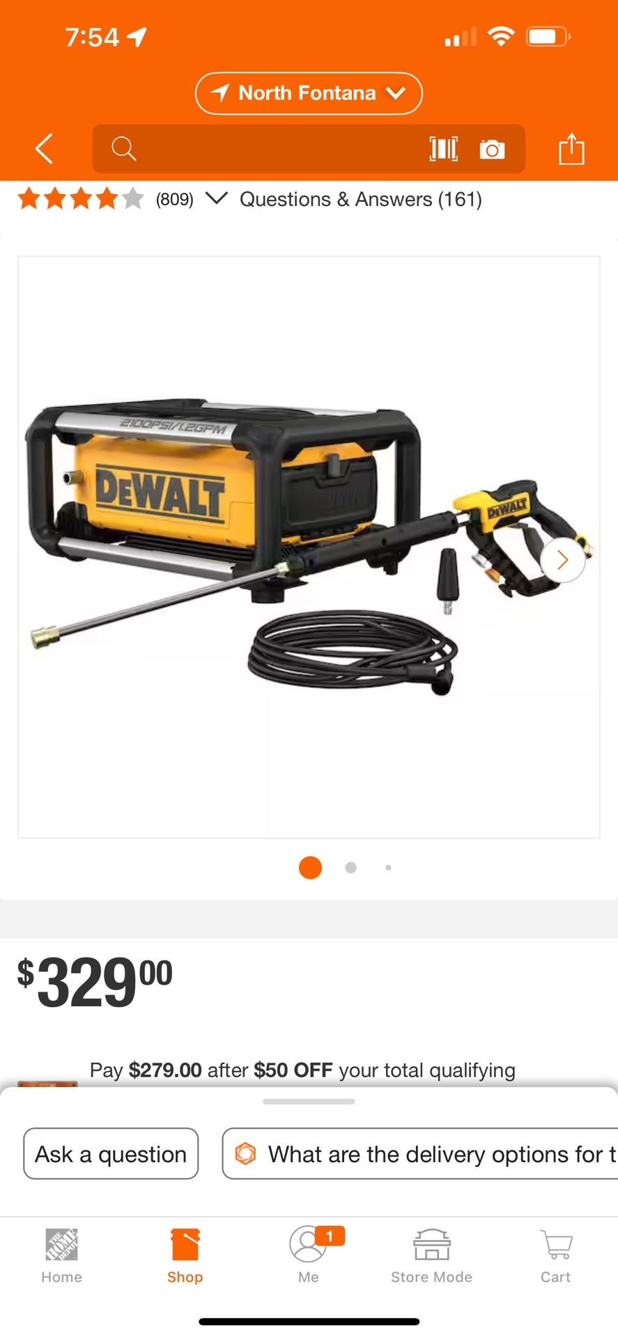DEWALT PRESSURE WASHER
