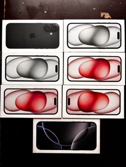Lot of 7 Original Apple Iphone Empty Boxes Iphone 15, 16 and 16 Pro Max