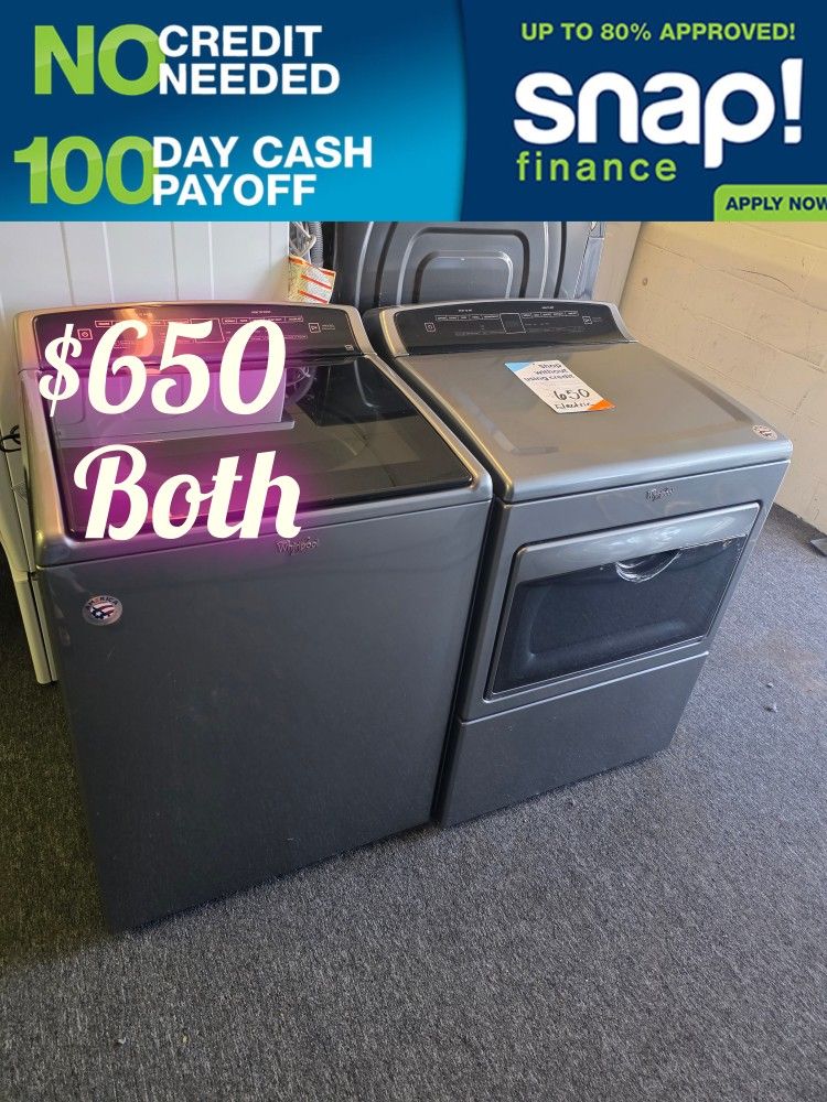 Washer & Dryer Electric Whirlpool 