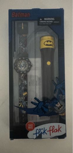 Flik Flak SwatchBatman Watch and Torch set