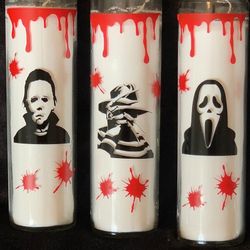 Halloween Custom  Candles 