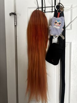 30in Ginger Wig Synthetic/human Mix