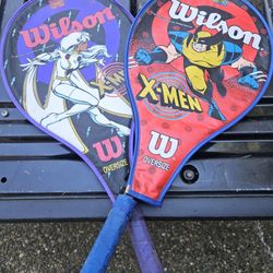 Vintage Wilson Marvel Comic Tennis Rackets