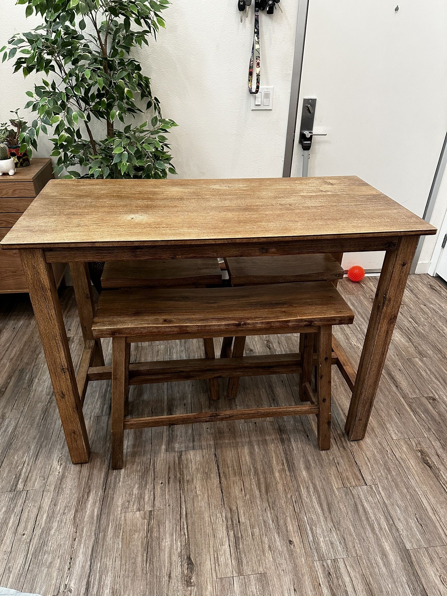 4 Piece Solid Wood Dining Set