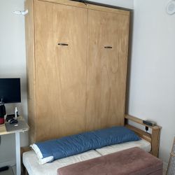 Murphy Bed (Full) W/ Couch (Handmade) 