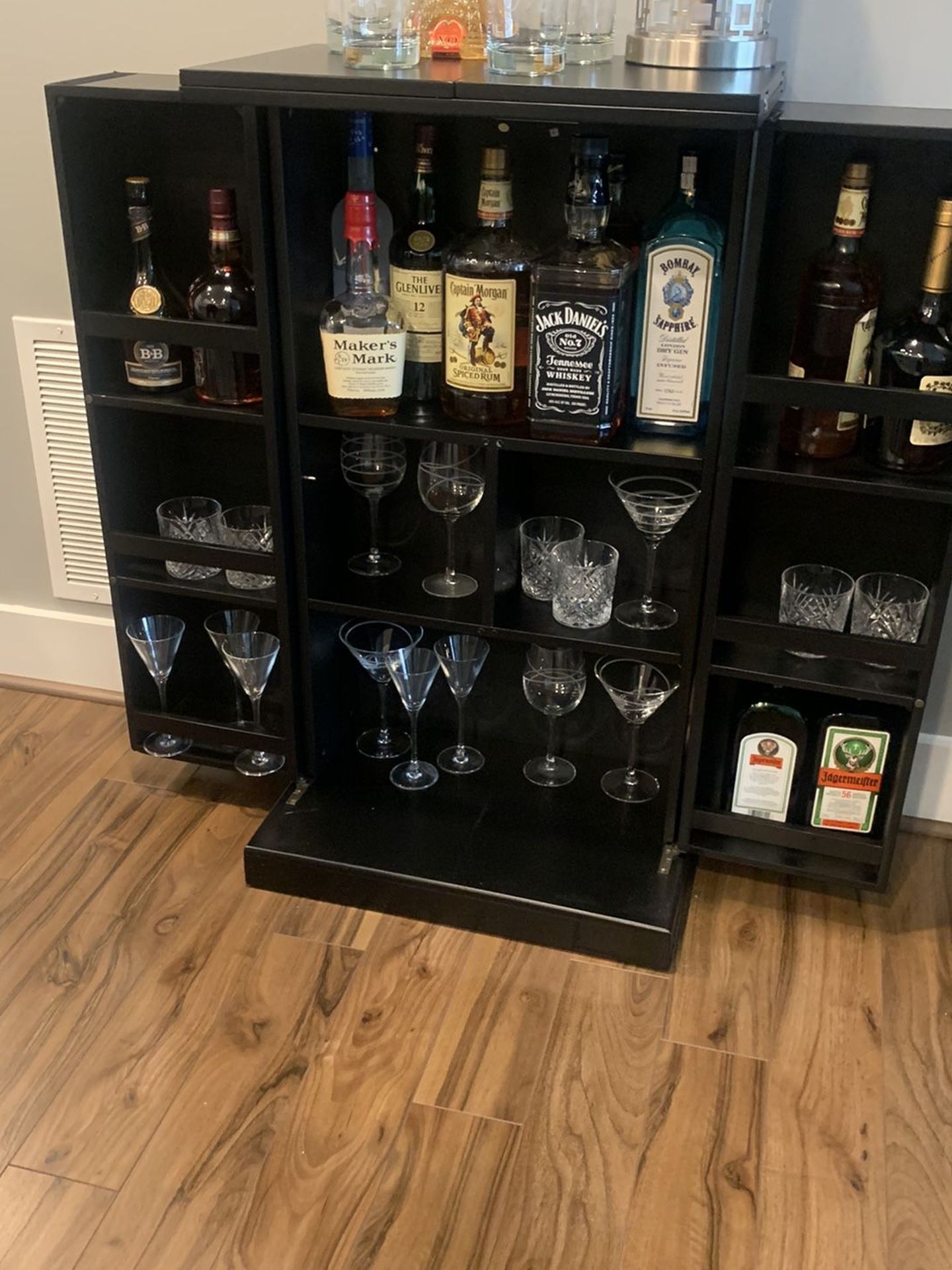 Black Bar Storage Shelf