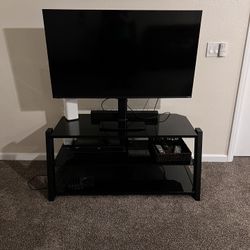 Metal & Glass TV Stand 