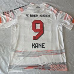 Kane 9 FC Bayern Munchen 2026 Away Jersey, Large, NWT, WORLD CUP 2026