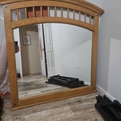 Large Mission Style Mirror