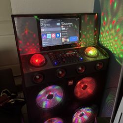 Nutek speaker  professional karaoke. 4 12s speakers 