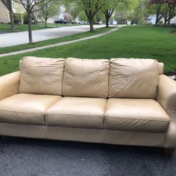 Leather sofa