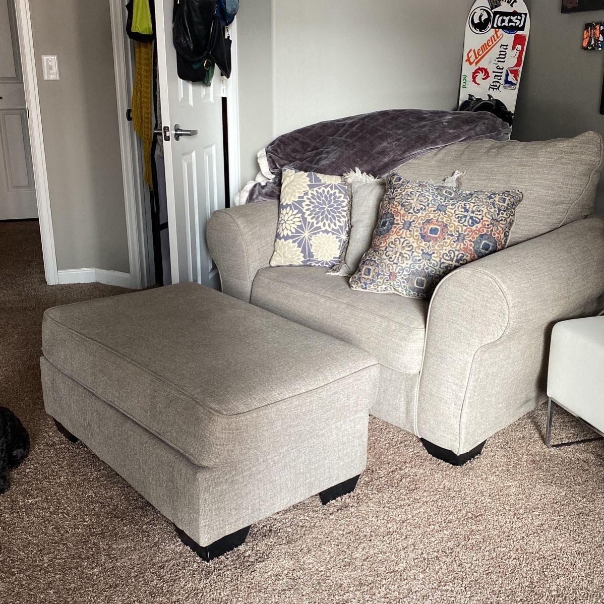 Oversized Chair And Ottoman - Ashley Furniture Home store