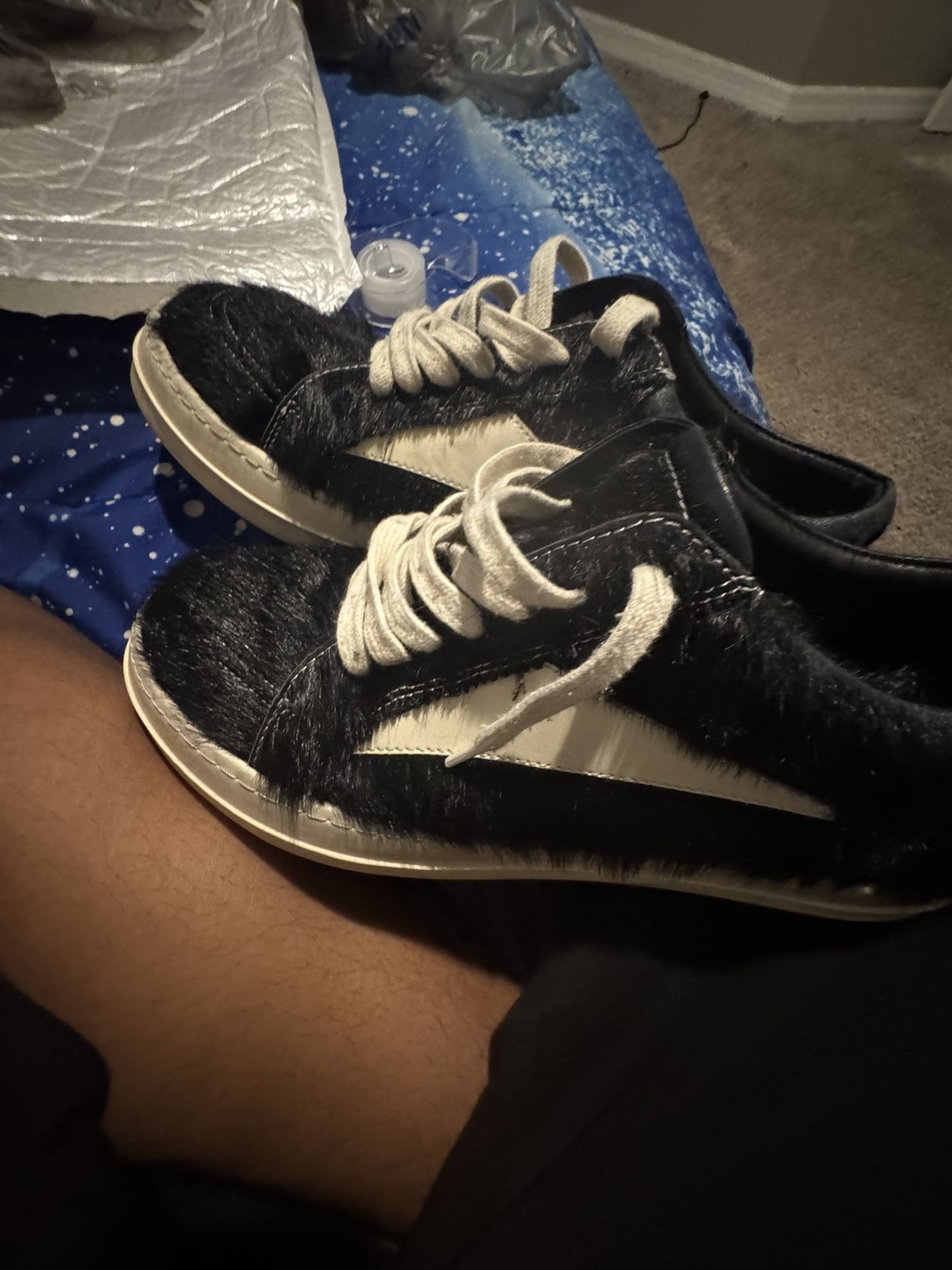 Rick Owen Pony Fur Vans